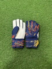 Reusch Attrakt Solid Ch99 Football Goalkeeper Gloves - Blue/Gold