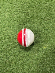 Flash i-30 Synthetic Machine Stitched Cricket Ball - Red & White