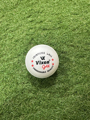 Vixen Gold V-80 Plastic Cricket Ball Jointless Design | Strong & Durable | Smooth Surface for Better Grip | Practice & Training Ball (White)