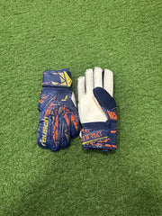 Reusch Attrakt Solid Ch99 Football Goalkeeper Gloves - Blue/Gold