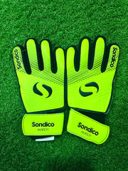 Sandico Match Jn00 Football Junior Goalkeeper Gloves - Black/Flourscent