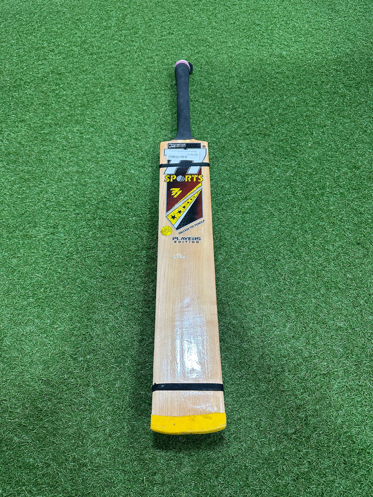 77 Premium Edition Handcrafted Double Blade Tennis Ball Indoor/Outdoor Cricket Bat