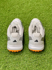 Adidas 22YDS Spike Cricket Shoes - White/Orange image 5
