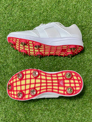Adidas Howzat 20 Spike Cricket Shoes - White/Gold main image