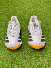 Adidas Howzat Spike Cricket Shoes - White/Orange image 3
