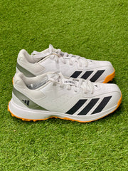 Adidas Howzat Spike Cricket Shoes - White/Orange image 4