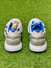 Asics 350 Not Out FF Spike Cricket Shoes - White/Tuna Blue image 5