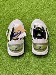 Asics Strike Rate FF Spike Cricket Shoes - White/Safety Yellow image 5