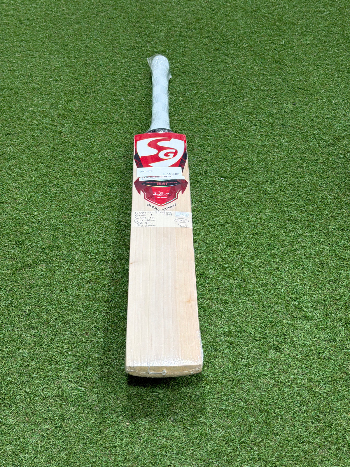 SG SunnyTonny Red Size 5 Cricket Bat