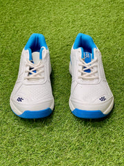 DSC Drifter Spike Cricket Shoes - White/Blue image 3