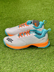 DSC Jaffa 22 Rubber Cricket Shoes - White/Orange image 2