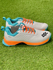 DSC Jaffa 22 Rubber Cricket Shoes - White/Orange image 4
