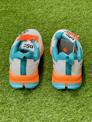 DSC Jaffa 22 Rubber Cricket Shoes - White/Orange image 5