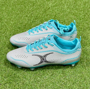 Gilbert Sidestep X15 LO 6 Stud Rugby Boots - Black/Aqua