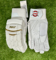 MRF Genius Emperor Gold/White Cricket Batting Gloves