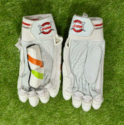 MRF Genius Master Class Orange/Green/White Cricket Batting Gloves