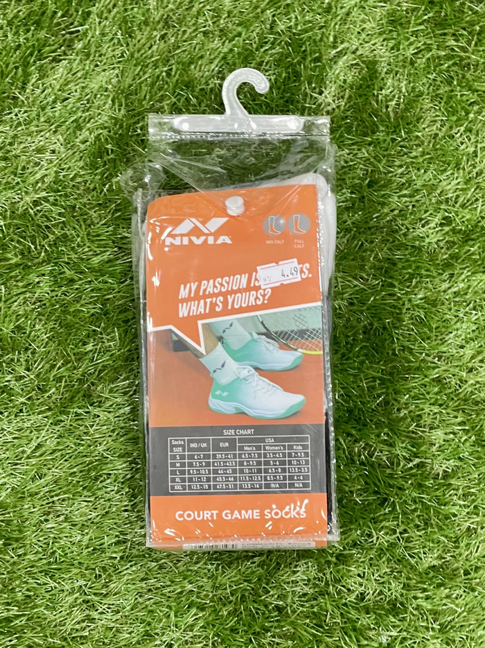 NIVIA Court Game Sport Socks (pack of 3)