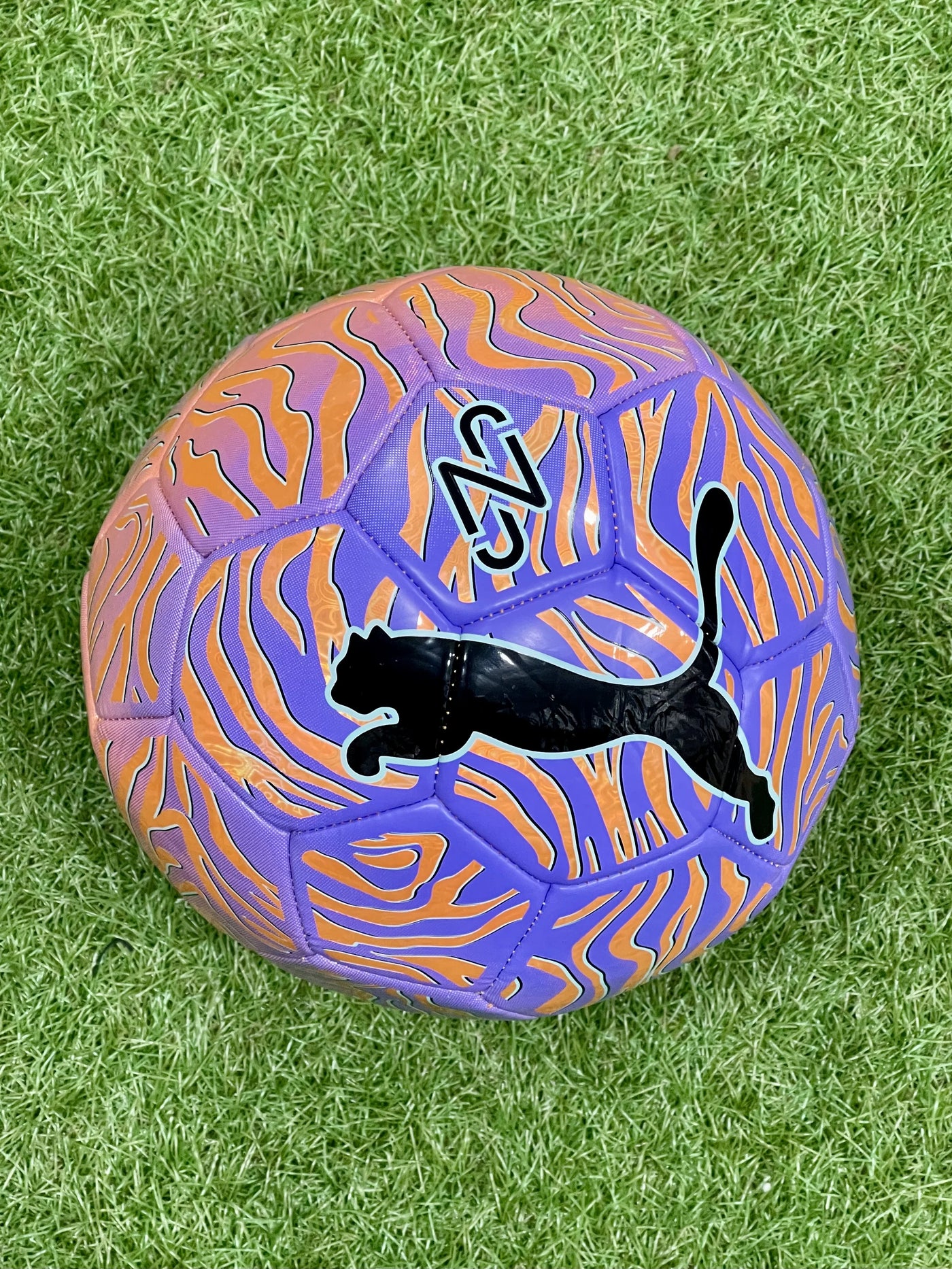 Puma Neymar Jr Graphic Football - Orange/Poppy Black