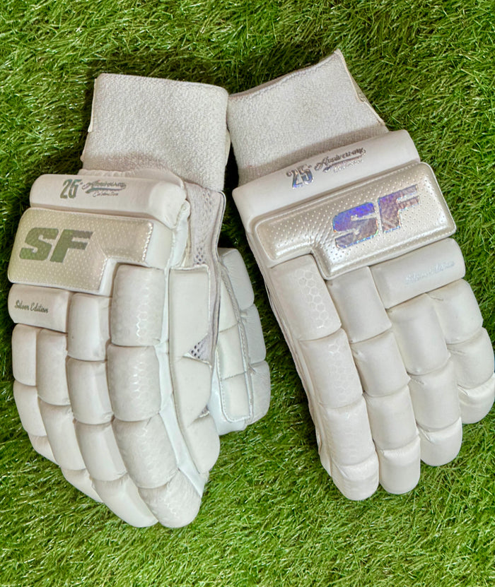 SF Silver Edition Cricket Batting Gloves