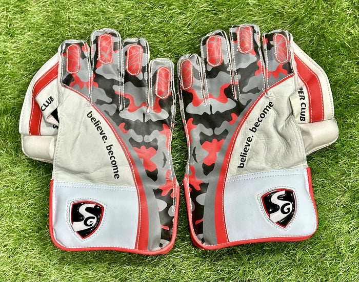 SG Super Club Junior Wicket Keeping Gloves - Youth - Main Image